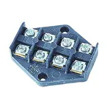 ZPT4-2.5 ,  Płytka odgałęźna serii ZPT, 2,5mm2, 4tory, czarny