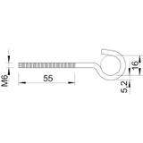 HAKI STROPOWE M6X95 MM OC.GALW