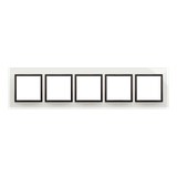Simon 54 Nature Ramka 5-krotna Nature-Szkło BURZOWA CHMURA IP20/IP44* (*IP44-należy zastosować zestaw uszczelek DUN5) DRN5/72 KONTAKT