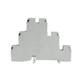 ZUW3-2.5 ,  Złączka szynowa gwintowa piętrowa, 2,5 mm2, TS 35, piętrowa 3 tory, szary