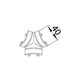 tehalit.EK Element T 40x40mm biały