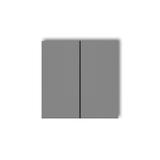 Klawisze podwójne do łączników DECO, ICON, MINI (komplet dwóch sztuk) szary mat 27DKL-2 KARLIK