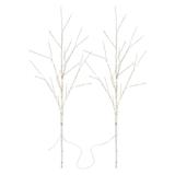 Ozdoba świąteczna 2x gałązka brzozy 60 cm 3x AA IP44 ciepła biel IP20 timer DCTW26 EMOS
