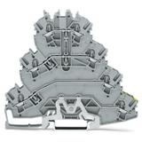 TOPJOBS złączka 4-piętrowa 2,5 mm2 L/L/L/PE szara