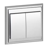 Łącznik podtynkowy świecznikowy Luna, 10A, 250V, WP-2L, srebrny