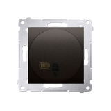 Simon 54 Łącznik zdalnie sterowany z przekaźnikiem 8(2) A 230V brąz mat *Wymagana instalacja 3-przew