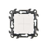 Simon 24 Łącznik/przycisk poczwórny elektroniczny biały NEW4.01/11