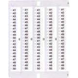 ES-NU0851550 Oznacznik 41 do 50 (100 szt.)