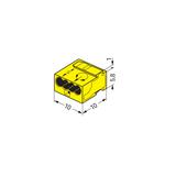 Złączka 4‑przewodowa do puszek instalacyjnych MICRO 243‑504 /100szt./ WAGO