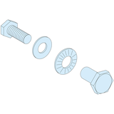 Rozdzielnice PrismaSet, śruby do pionowych/poziomych połączeń szynowych 20 sztuk