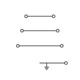 złączka czteropiętrowa 4 mm2 L1 L2 L3 PE szara