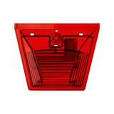 X10/CE/M2B/RL X10 midi część optyczna czerwona soczewka 7092339FUL-0375 EATON