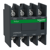 Blok styków pomocniczych wyprzedzających LC1 2NO 2NC zaciski śrubowe