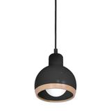 Milagro lampa wisząca Oval E27 czarna MLP7045
