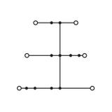 TOPJOBS złączka 3-piętrowa 2,5 mm2 L niebieska