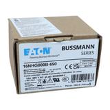 NH FUSE 16AMP 690V gG SIZE 000 Wkładka NH000 16A 690V GL/GG podwójny wskaźnik 16NHG000B-690 EATON