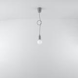 Sollux Lampa wisząca DIEGO 1 szara SL.0575