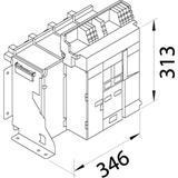 ACB HW1 66kA 1600A 4P Wyłącznik stacjonarny do wyzwalacza sentinel Energy HW1E416FE HAGER