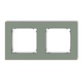 MINI Ramka uniwersalna podwójna kwadratowa z tworzywa szałwiowy