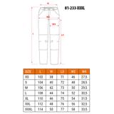 Spodnie robocze 5-kieszeniowe DENIM, czarne, rozmiar XXXL