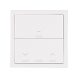 Simon 100 Panel 1-krotny: iO 1 klawisz Master+1 klawisz roletowy Master biały mat