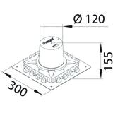 tehalit.VE-EE System szalunkowy do p.instalacyjnej R02 wys 155mm tworzywo czarny