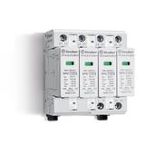 Ogranicznik przepięć SPD Typ 1+2 (4 warystory). Max 275V AC/DC, prąd udarowy impulsu 12,5/50kA, max