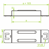 Nasuwa kompensacyjna 240x38mm Grubość 1,00 mm NSK240H38 533124 BAKS