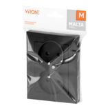 Gniazdo podwójne podtynkowe 2x2P+Z Malta, 16A, 250V, PT-6M, czarny mat FMS-106/B ORNO