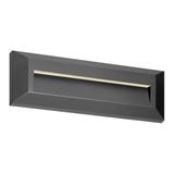 KIBO LED 1,5W, lampa elewacyjna, 150lm, IP65, 4000K, prostokątna, szara
