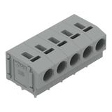 Listwa zaciskowa do płytek drukowanych 5-biegunowa szara raster 5/5,08mm /45szt./ 235-405/333-000 WAGO