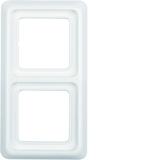 IP44 Ramka podwójna z uszczelką biała Berker 53132909 WWD1200PW HAGER