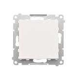 Simon 55 Przycisk zwierny pojedynczy rozwierny bez piktogramu szybkozłączka Biały mat