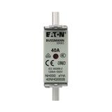 NH FUSE 40A 500V GG/GL SIZE 000 Wkładka NH000 40A 500V GL/GG podwójny wskaźnik 40NHG000B EATON