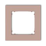 MINI Ramka uniwersalna pojedyncza kwadratowa z tworzywa łososiowy