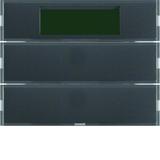 BERKER KNX system K.1 Przycisk podwójny z regulatorem temperatury i wyświetlaczem antracyt 75662775