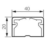 Zaślepka 40x20 Dlp Biała 031211 LEGRAND
