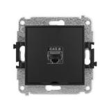 ICON Mechanizm gniazda komputerowego pojedynczego 1xRJ45, kat. 8, ekranowany, 8-stykowy, bez pola op