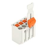 Gniazdo picoMAX raster 3,5mm 4‑biegunowy z płytką uchwytową i suwakiem 2091‑1104/002‑000 /100szt./ WAGO