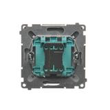Simon Basic Łącznik pojedynczy jednobiegunowy zaciski śrubowe srebrny mat BMW1A.01/43 KONTAKT