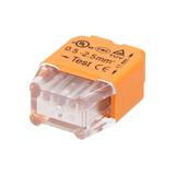 Złączka instalacyjna wciskana 2-przewodowa; na drut 0,75-2,5mm2; IEC 300V/24A; Blister 10 szt. OR-SZ