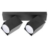 KUBAR SP 2, oprawa ścienno-sufitowa, GU10 max. 2x35W, IP20, czarna