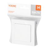 Łącznik podtynkowy jednobiegunowy Malta, 10A, 250V, WP-1M, biały FMS-100/W ORNO