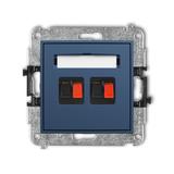 MINI Gniazdo podwójne głośnikowe podwójnego navy blue 64MGG-2 KARLIK