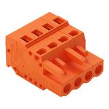 1-przewodowe gniazdo CAGE CLAMP pomarańczowa /100szt./ 231-304/102-000 WAGO