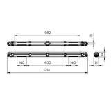 Oprawa hermetyczna Ledinaire WT065C przelotowa 42/23W 2900/4800lm IP65 4000K barwa neutralna LED29_4