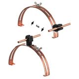 AN-15P/CU/C-N Uchwyt gąsior.rozsuw.Z-zatrz. H=3,5cm /CU/ czarny