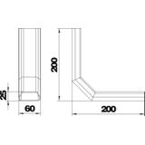 KV DU 6025 90, Kolanko pionowe 90°