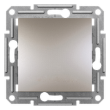 Asfora, łącznik 2-biegunowy, bez ramki, brąz