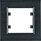 lumina passion Ramka pojedyncza aluminium czarne WL9013 HAGER